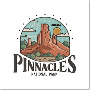 Pinnacles National Park Travel Sticker Posters and Art